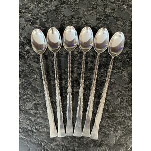 6 International Silver Co Deepsilver Silverplate 1971 Camille Iced Tea Spoons